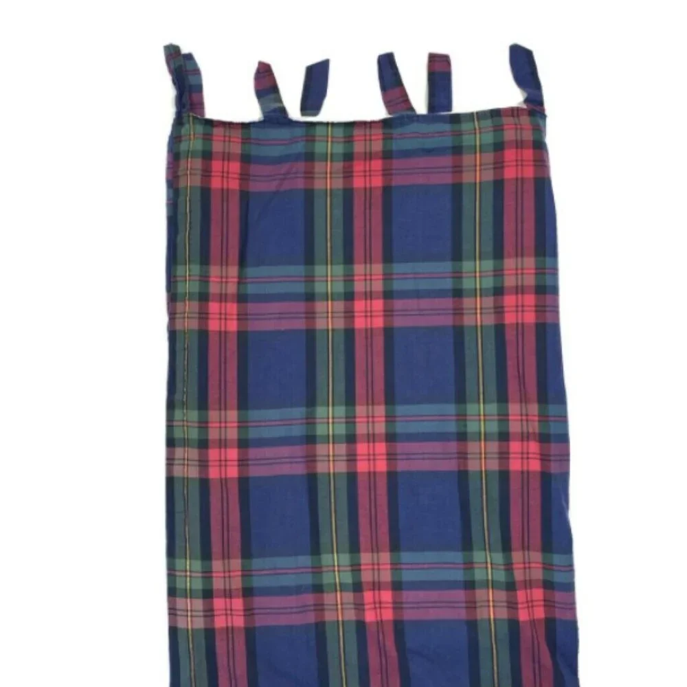 Vintage 90s Luxury Curtains Drapes Valances Plaid